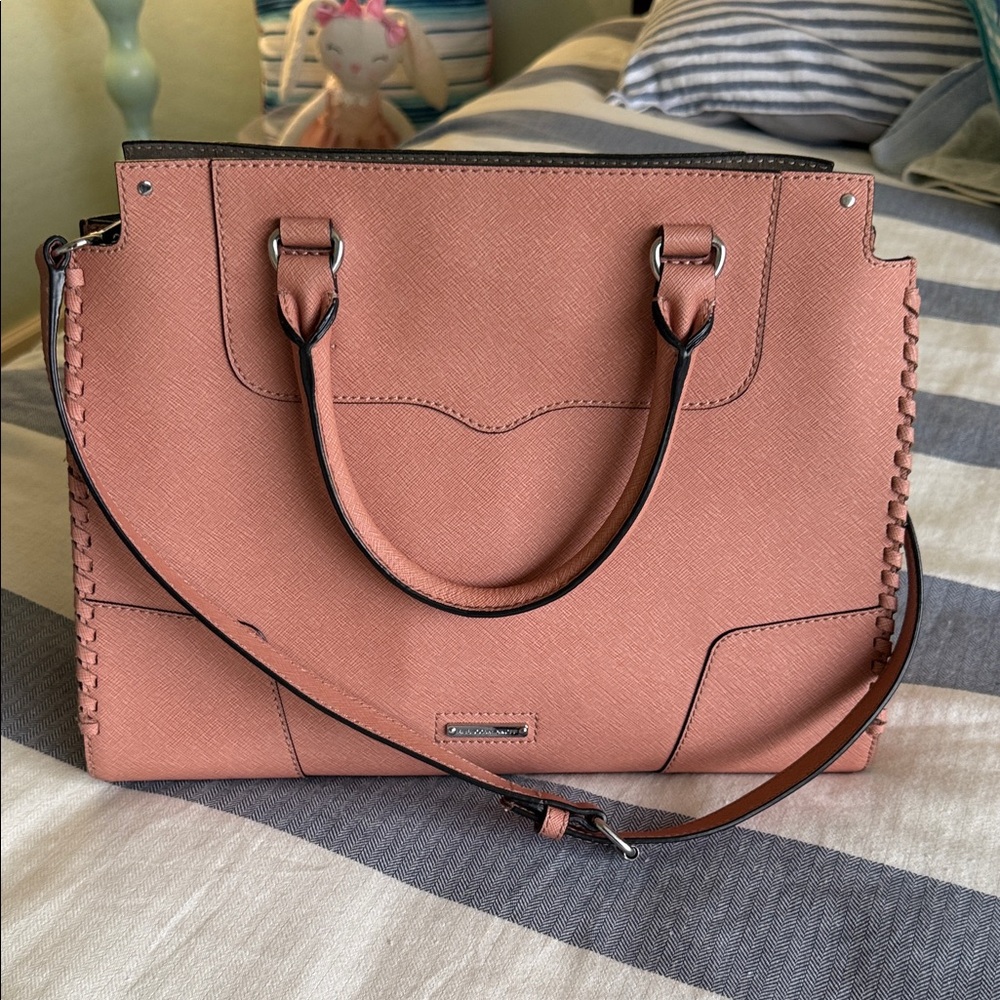Rebecca Minkoff Coral Pink Satchel with Top Handles